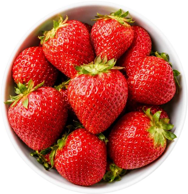 Bowl de frutillas frescas